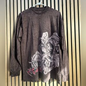 Travis Scott Cactus Jack Utopia Circus Maximus Brown Long Sleeve Graphic Mens M